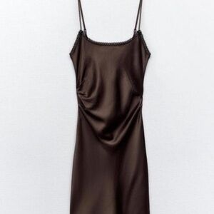 Zara Brown Mini Dress